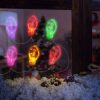 Family Karácsonyi LED-es fényfüzér - gél ablakmatrica - 6 LED - 2 x AA