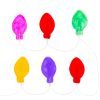 Family Karácsonyi LED-es fényfüzér - gél ablakmatrica - 6 LED - 2 x AA