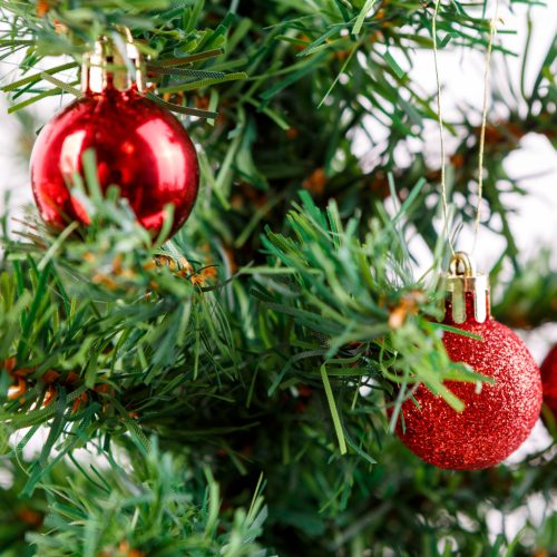 FamilyChristmas Karácsonyfadísz szett - 3 féle piros - 17 db / szett