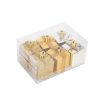 FamilyChristmas Karácsonyfadísz szett - arany ajándék - 4,5 cm - 6 db / szett