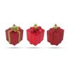 FamilyChristmas Karácsonyfadísz szett - piros ajándék - 4,5 cm - 6 db / szett