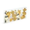 FamilyChristmas Karácsonyfadísz szett - arany cukor - 10 x 3,6 cm - 6 db / szett