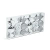 FamilyChristmas Karácsonyfadísz szett - ezüst cukor - 10 x 3,6 cm - 6 db / szett