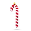 FamilyChristmas Karácsonyfadísz szett - piros / fehér cukorbot - 13 cm - 6 db / szett