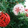 FamilyChristmas Karácsonyfadísz szett - gömbdísz - 6 cm - 12 db / szett