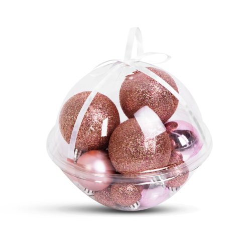 FamilyChristmas Karácsonyfadísz szett - gömbdísz - 3 - 6 cm - 16 db / szett