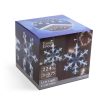 Family LED-es fényfüggöny - hópehely - 3 x 0,75 m - 224 hidegfehér LED - IP44