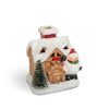 Family Karácsonyi LED-es házikó - 6 féle - 8 x 6 x 8,5 cm