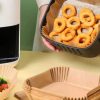 Bewello Air fryer sütőpapír - olaj nélküli sütőhöz - négyzet - 20 cm - 50 db / csomag
