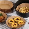 Bewello Air fryer sütőpapír - olaj nélküli sütőhöz - kör - 20 cm - 50 db / csomag