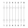 8P8C Cat.5 toldó