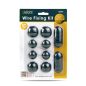   Vezeték rögzítő szett - öntapadós - fekete - 10 db / csomag