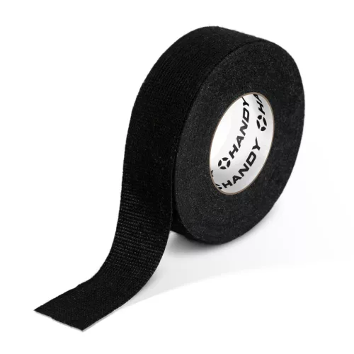 Öntapadós textil szalag - kábelkorbácsokhoz - 15 m x 19 mm x 0,3 mm - fekete