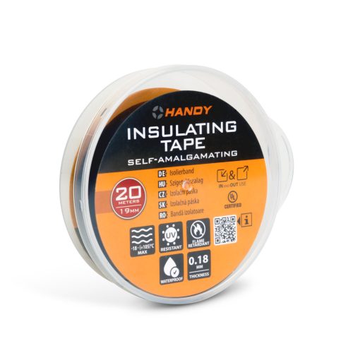 Szigetelőszalag - PVC, -18 - (+105)°C - 20 m x 19 mm - fekete