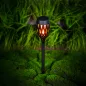   LED-es szolár lámpa - leszúrható / fali / szabadonálló - lángeffekt - 12 sárga LED - 90 x 410 mm