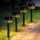 Leszúrható szolár lámpa - 1 melegfehér LED - 8 x 8 x 38 cm