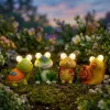 Szolár állatfigurák - 4 féle - 2 melegfehér LED - 9 cm