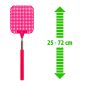 Légycsapó - teleszkópos - műanyag - 25 - 72 cm - 4 szín