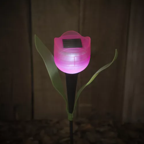 LED-es szolár tulipánlámpa