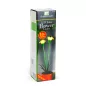   Szolár színes virág - 8 x 8 x 32 cm - 10 melegfehér LED - sárga