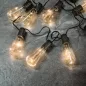   Garden of Eden Szolár LED fényfüzér - villanykörte design - 30 LED - 180 cm (11742)