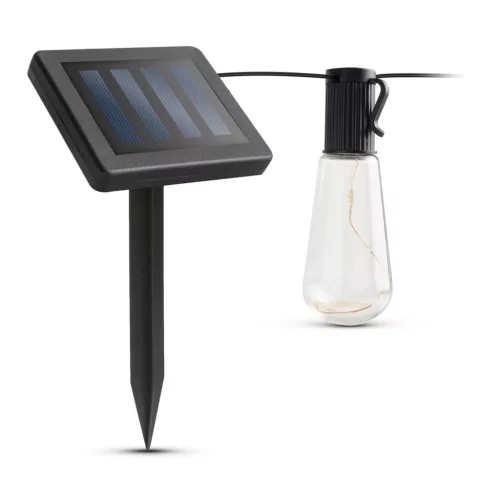 Garden of Eden Szolár LED fényfüzér - villanykörte design - 30 LED - 180 cm (11742)