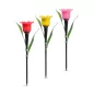   LED-es szolár tulipánlámpa - sárga / piros / rózsaszín - 31 cm - 24 db / kínáló