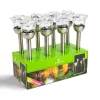 Szolár lámpa - leszúrható - rózsa - 1 RGB LED - 8 x 36,5 cm