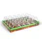   Szolár lámpa - gyertya - lángeffekt - 1 melegfehér LED - 6 x 9 cm