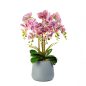 Műnövény dekoráció - orchidea - lila - 83 cm