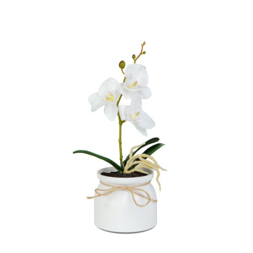 Műnövény dekoráció - orchidea - 3 féle - 32,5 cm