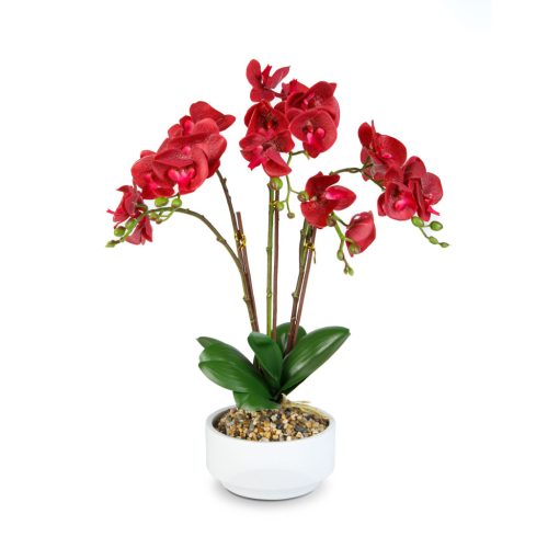 Műnövény dekoráció - orchidea - 5 féle - 56 cm