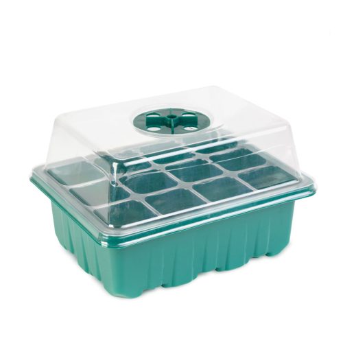 Palántanevelő szett tetővel - 15,3 x 11,4 x 18,5 cm