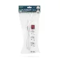   Elosztó 3-as - 3 x 1,5 mm - 1,5 m - 2 x USB-vel - kapcsolós