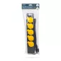   Kültéri elosztó fedéllel - 1,5 m - 5 x 230V - 3 x 1,5 mm2, gumi  - IP44