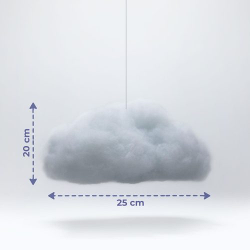 Varázs felhő lámpa - 16 RGB LED - 3 x AAA - 25 x 20 x 15 cm