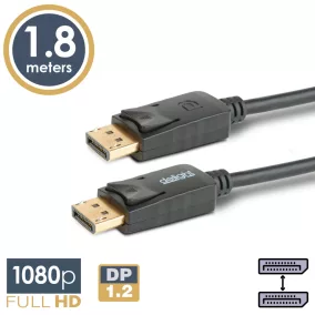DisplayPort - Displayport kábel - 1.2 - 1080p - 1,8 m