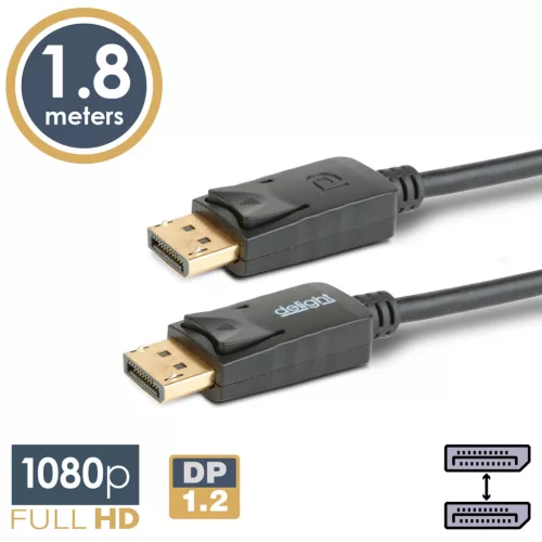 DisplayPort - Displayport kábel - 1.2 - 1080p - 1,8 m