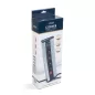   Sarokelosztó - kapcsolós - 4 x 250V, 16A - 2 x USB, 2,1A - alumínium ház