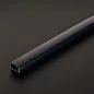   LED aluminium profil sín - 1000 x 17 x 8 mm - U profil - fekete