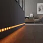   LED aluminium profil sín - 1000 x 23(17) x 8 mm - süllyeszthető U profil - fekete