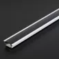   LED aluminium profil sín - 1000 x 23(17) x 8 mm - süllyeszthető U profil - fehér