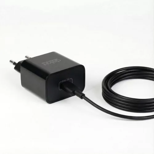 Adapter - Type-C - gyorstöltő, PD20W - fekete
