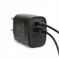   Hálózati Adapter USB + Type-C PD20W gyorstöltéssel - fekete
