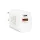 Hálózati Adapter USB + Type-C PD20W gyorstöltéssel - fehér