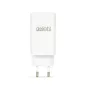   Hálózati Adapter - USB-A 20W + Type-C PD45W gyorstöltéssel - fehér