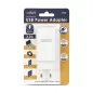   Hálózati Adapter - USB-A 20W + Type-C PD45W gyorstöltéssel - fehér