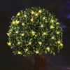 Szolár fényfüzér - pillangó - 2,4 m - 25 melegfehér LED