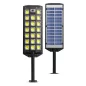   Szolár fali reflektor - 520 SMD LED - 3000 lm - 20W - 4500 mAh - IP65