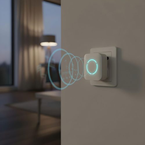 Digitális elem- és vezeték nélküli csengő - Kinetic - 2 kültéri - fehér - kék LED